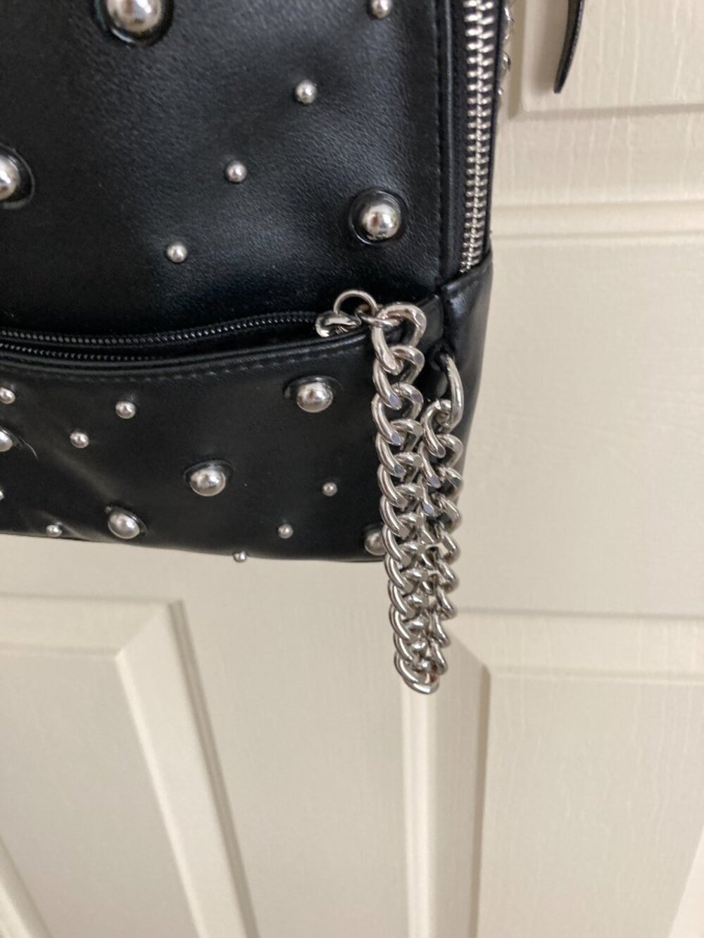 VICTORIA SECRETS MINI STUDDED BACKPACK AND SMALL ZIP UP POUCH/CARD CASR/KEY RING - Picture 5 of 8